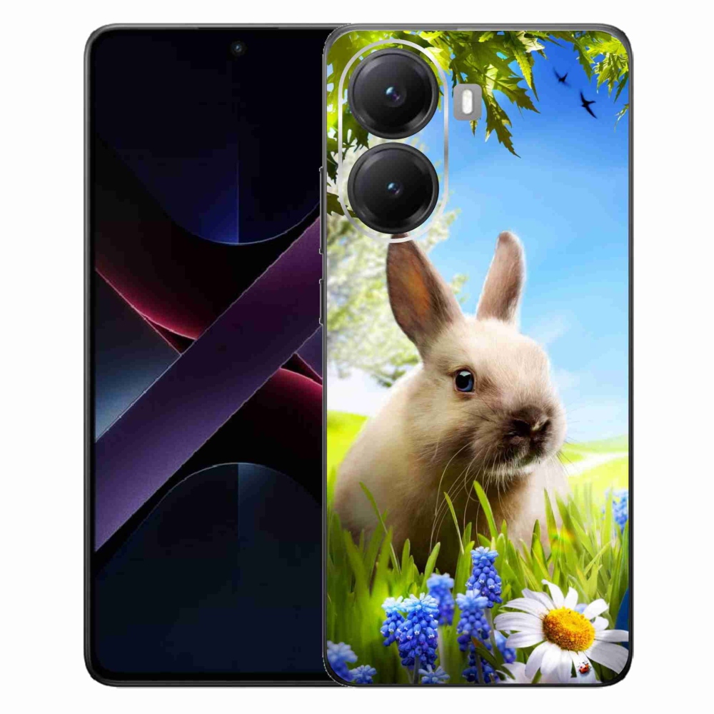 Gél borítás mmCase a Xiaomi Poco X7 Pro 5G számára - nyuszi