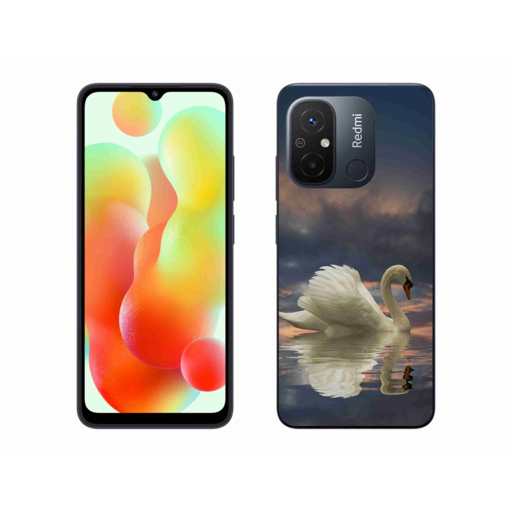 Gél borítás mmCase a Xiaomi Redmi 12C-hez - hattyú