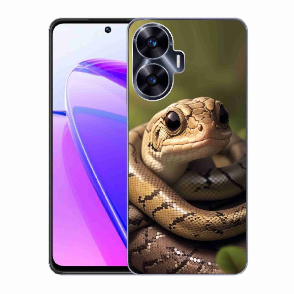 Zselés borítás mmCase a Realme C55 készülékhez - kígyó 1