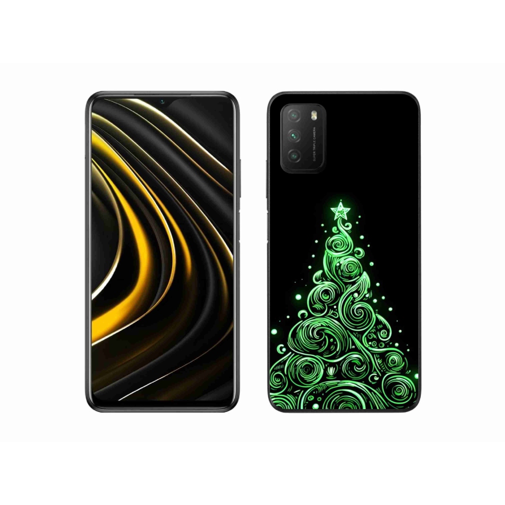 Gél borítás mmCase a Xiaomi Poco M3-hoz - neon karácsonyfa 3