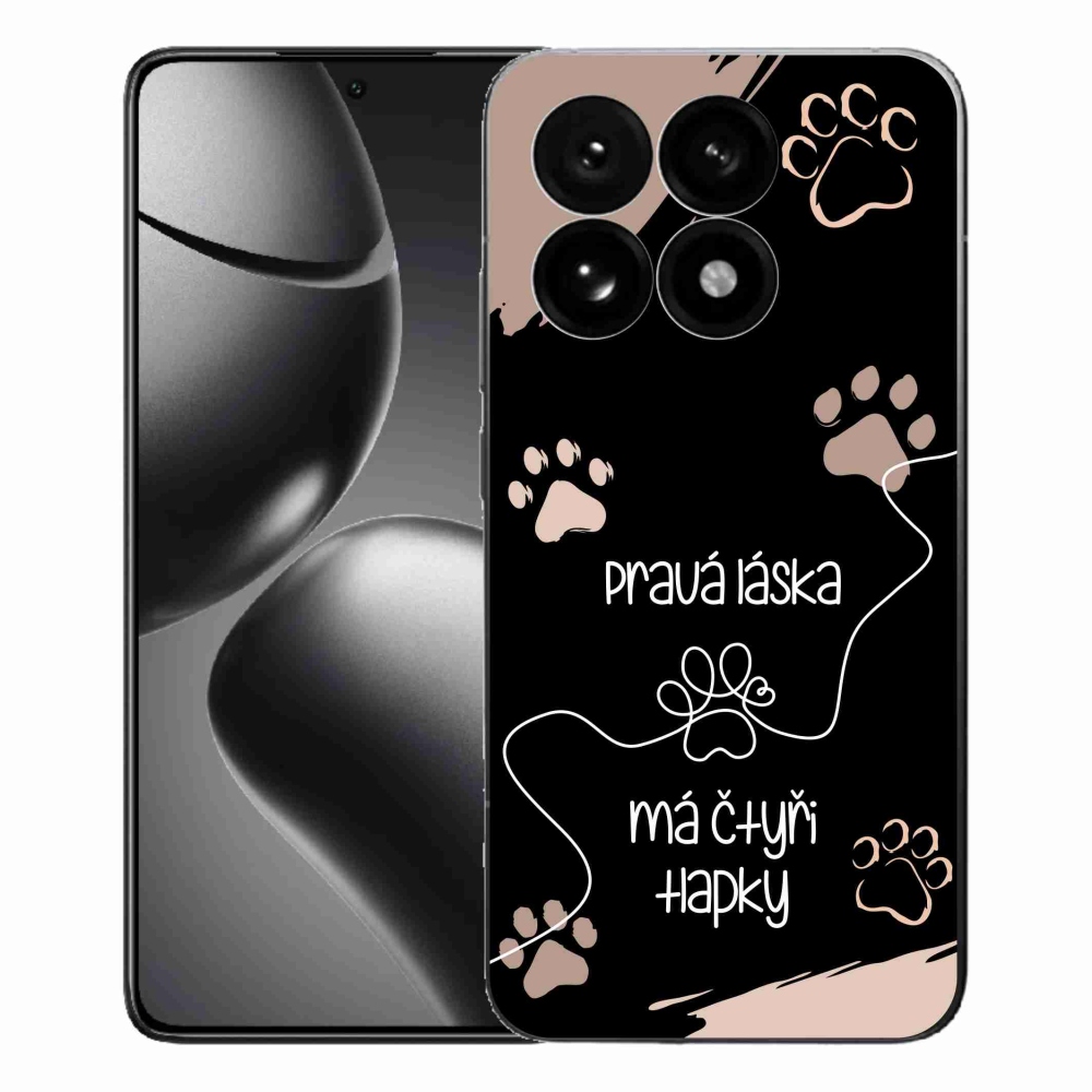 Gél borítás mmCase a Xiaomi 15T-hez - kutya motívum 1 fekete háttér