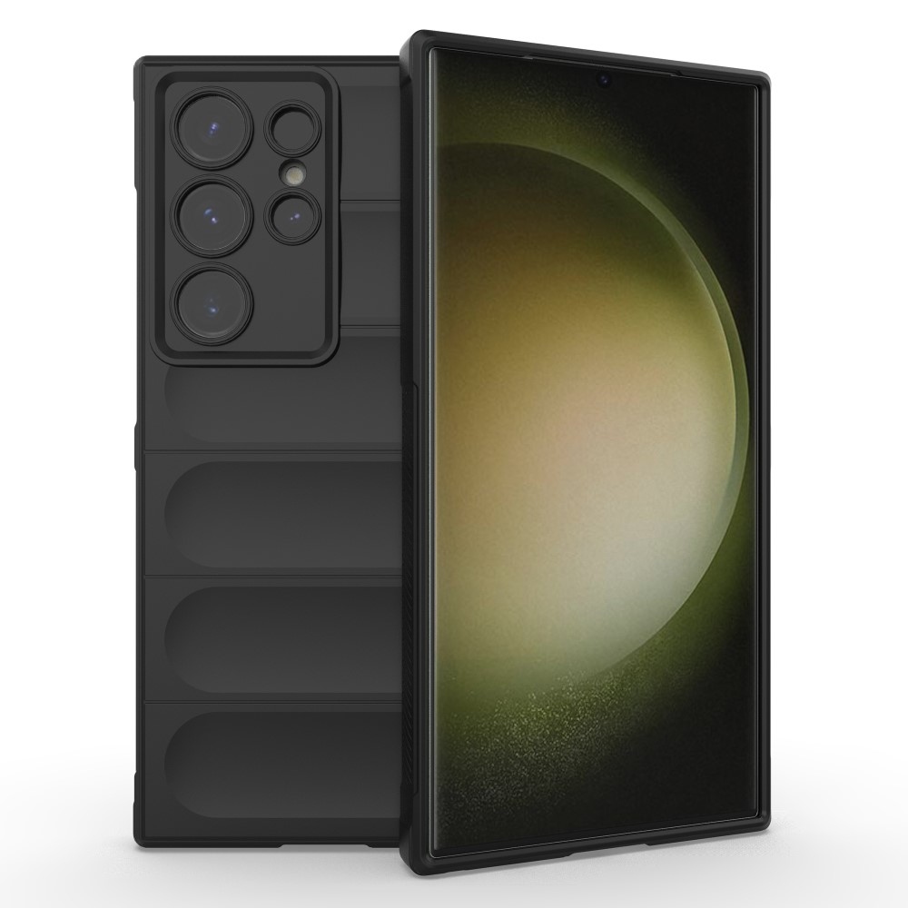 Rugg tartós zselés tok Samsung Galaxy S24 Ultra készülékhez - fekete