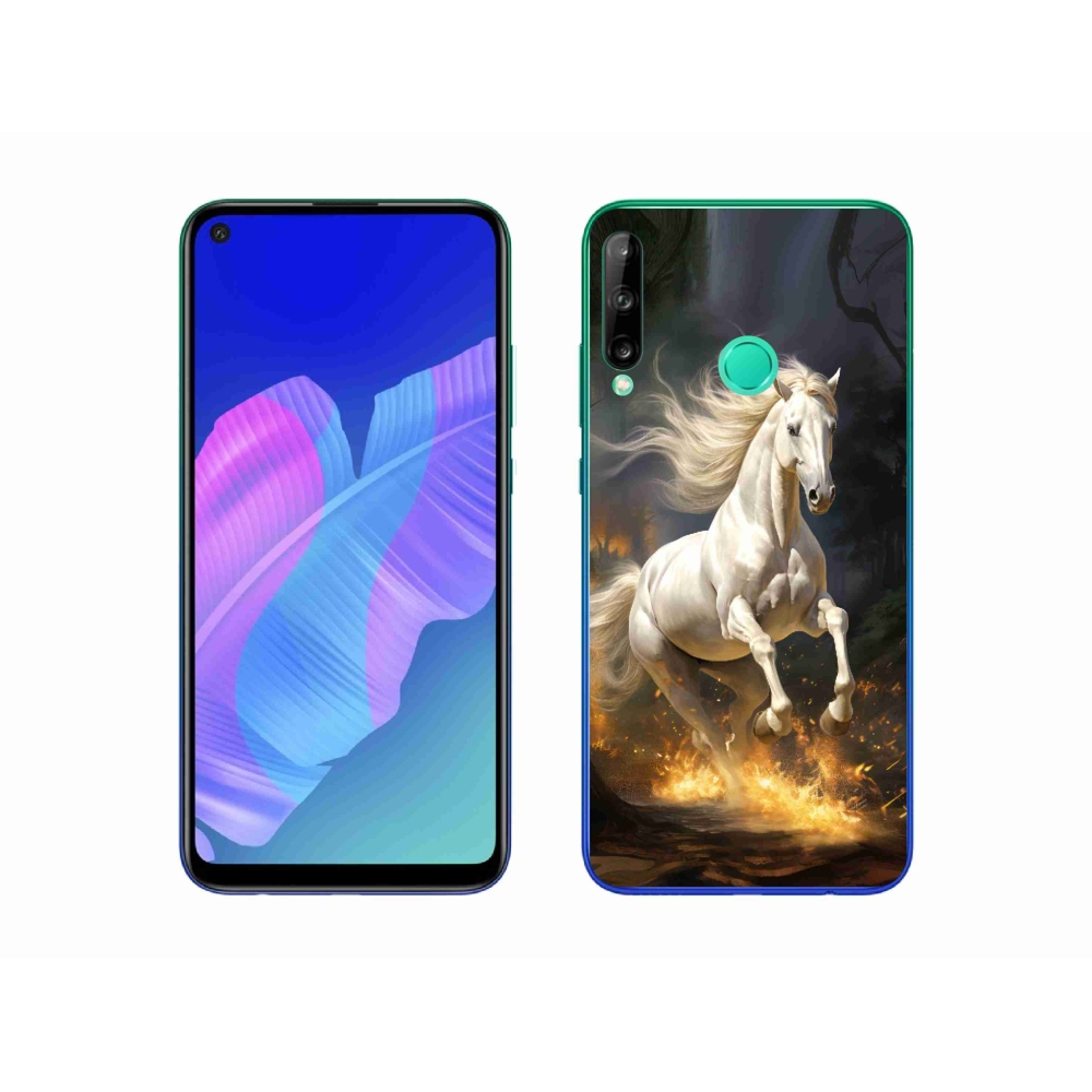 Zselés borítás mmCase a Huawei P40 Lite E - fehér lóhoz 2