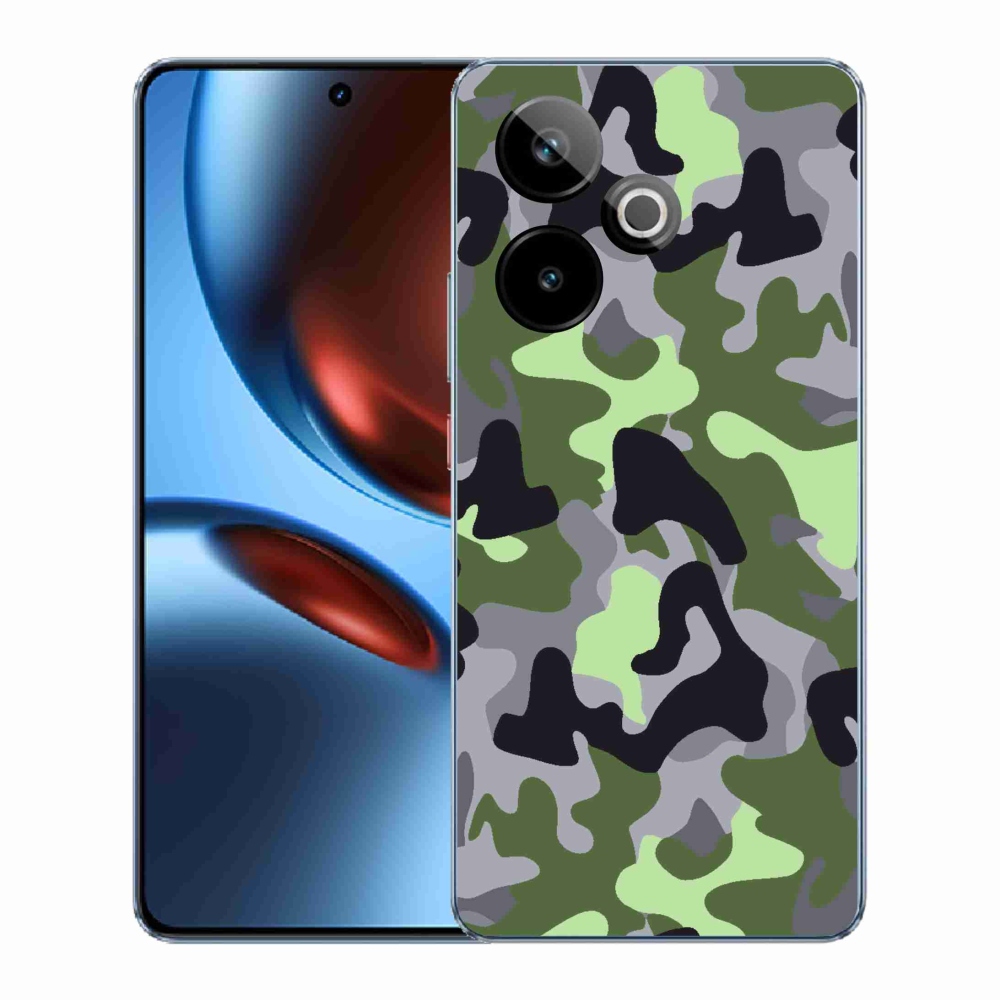 Rugalmas zselés tok mmCase képpel a Realme GT 7 5G/GT 7T 5G számára - álcázó minta 7