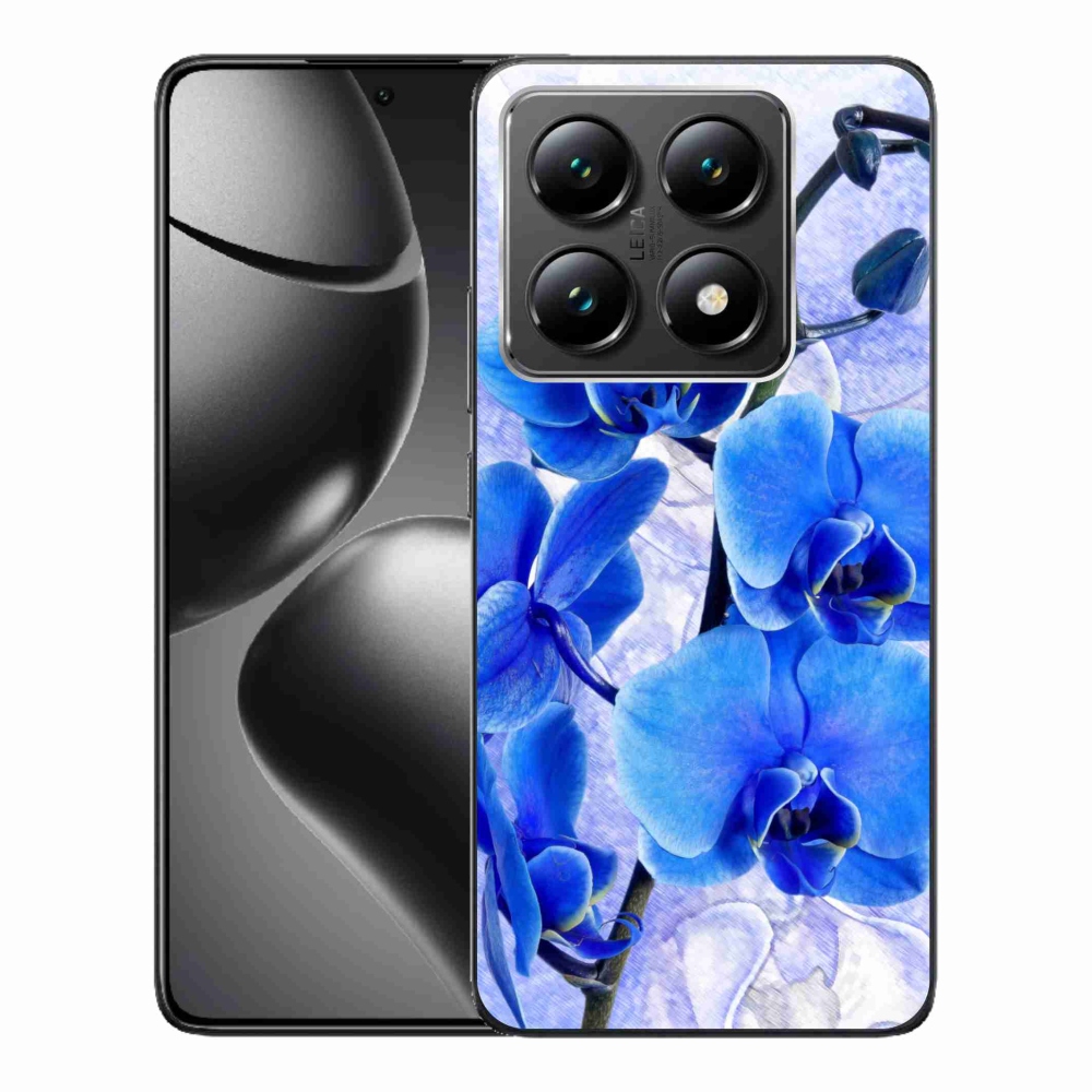 Gél borító mmCase a Xiaomi 14T-hez - kék virágok