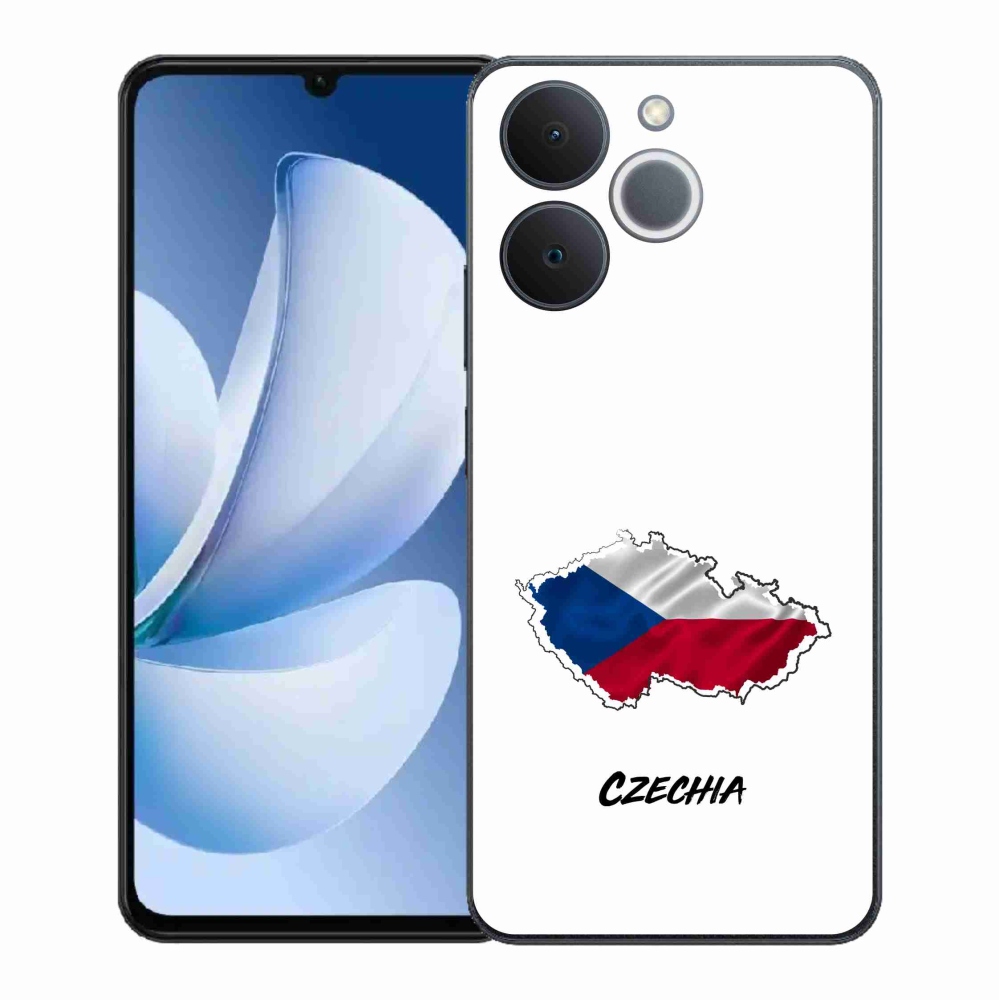 Gél borító mmCase a Realme Note 70T készülékhez - Csehország fehér háttér