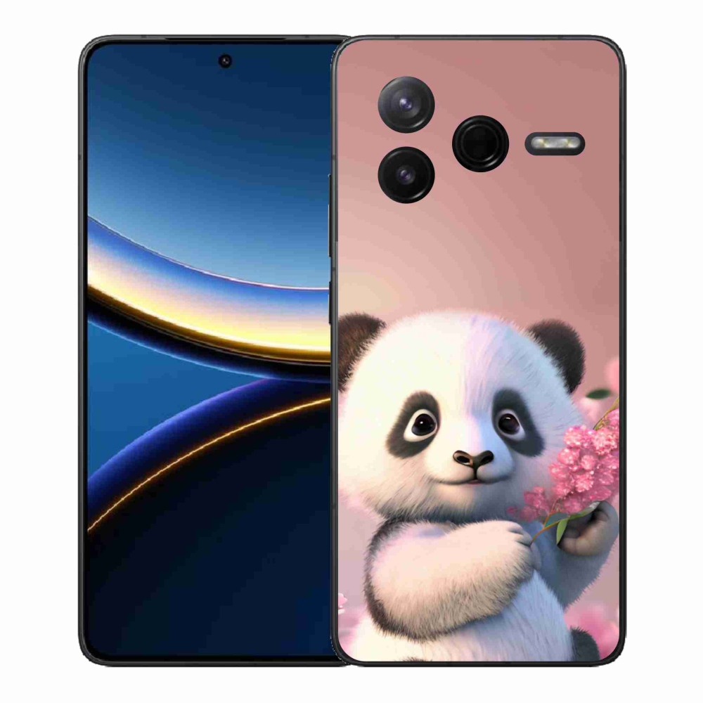 Gél borítás mmCase a Xiaomi Poco F7 Pro számára - aranyos panda