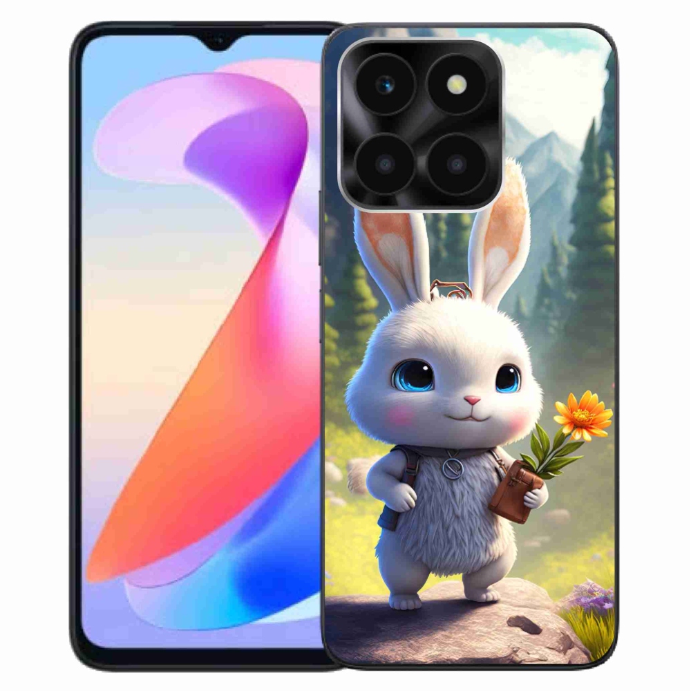 Gél borítás mmCase a Honor X6a számára - aranyos nyuszi