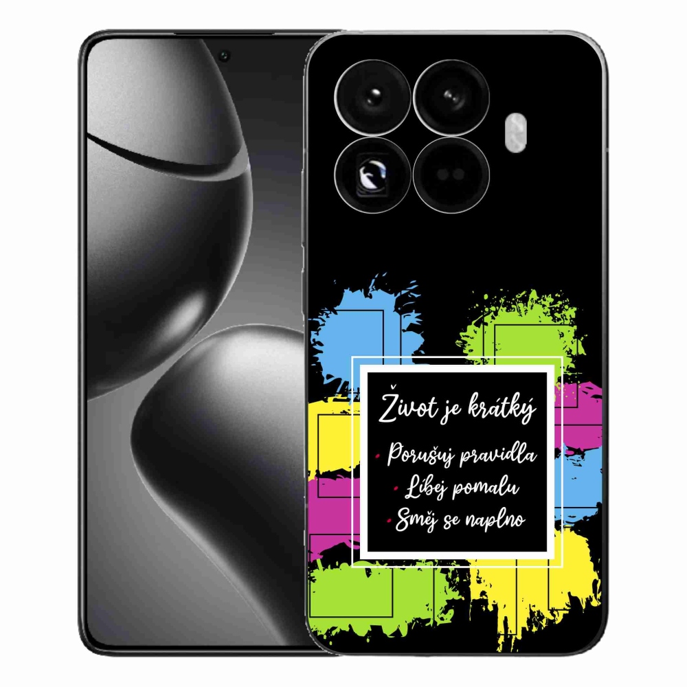 Gél borítás mmCase a Xiaomi 15T Pro számára - idézet 5 fekete háttér