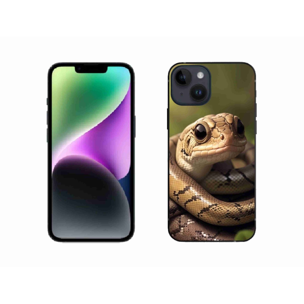Zselés borítás mmCase iPhone 14 készülékhez - kígyó 1