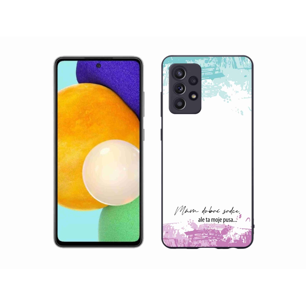 Gél borító mmCase Samsung Galaxy A52s 5G - vicces szöveg 3 fehér háttérrel