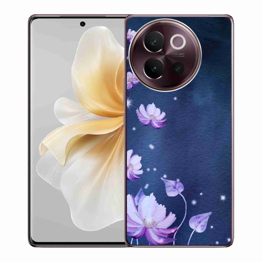 Gél tok mmCase a Vivo V40 Lite 5G számára - hulló virágok