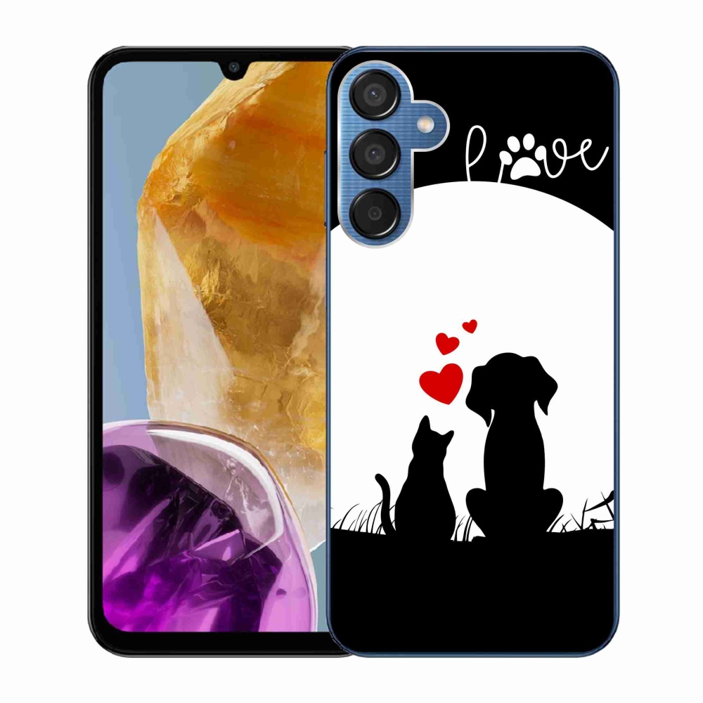 Gél tok mmCase Samsung Galaxy M15 5G - állati szeretet