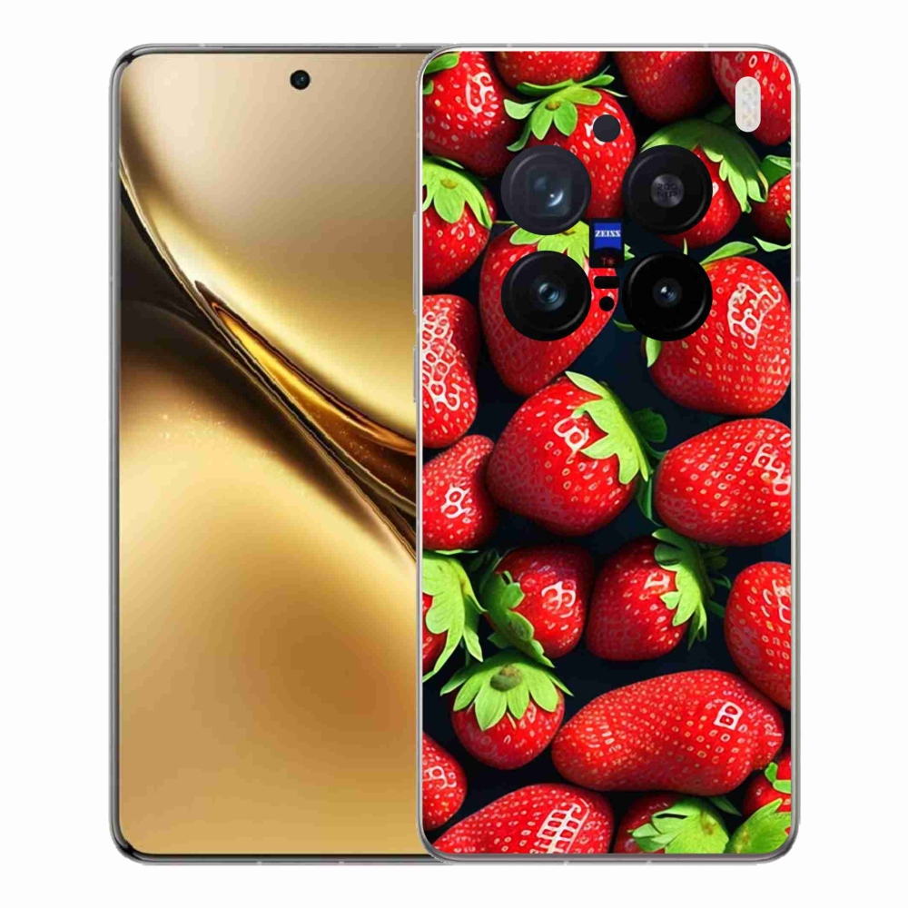 Zselés borítás mmCase a Vivo X200 Pro 5G készülékhez - szamóca