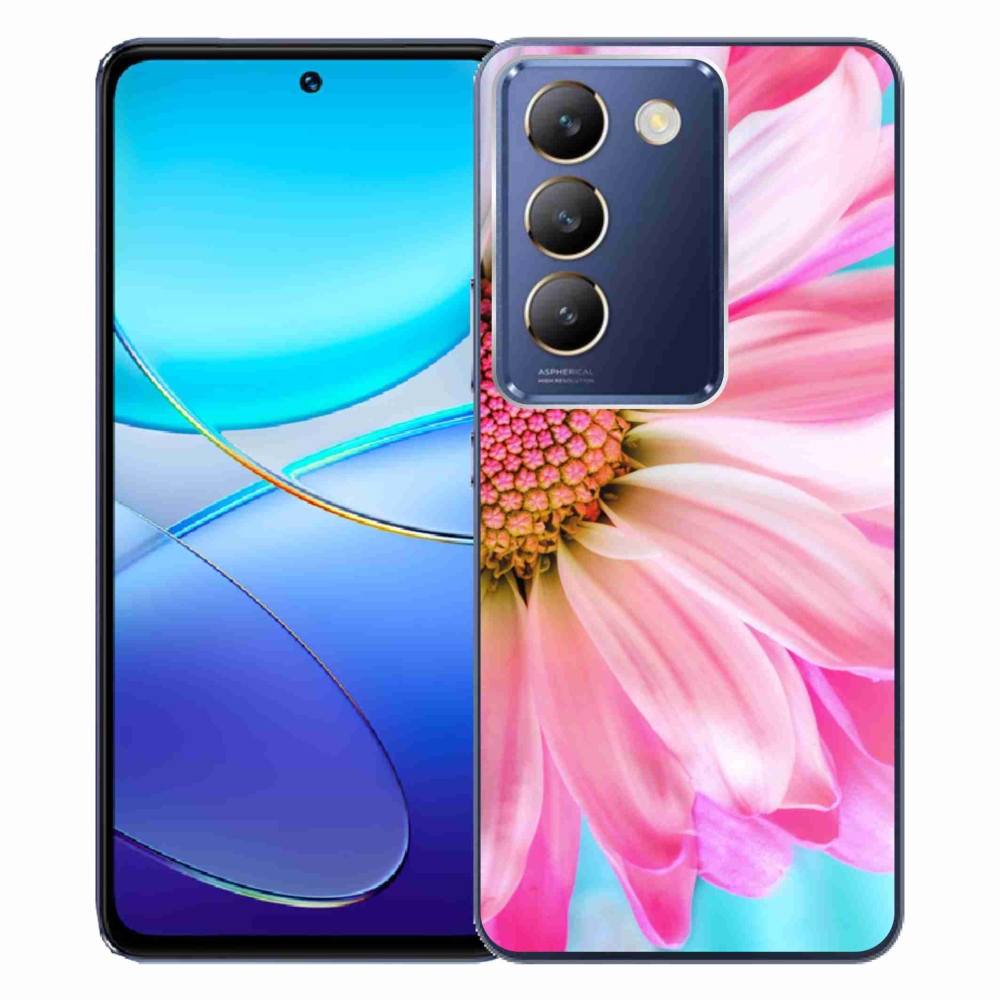 Gél borítás mmCase a Vivo V40 SE 4G/5G készülékhez - rózsaszín virág