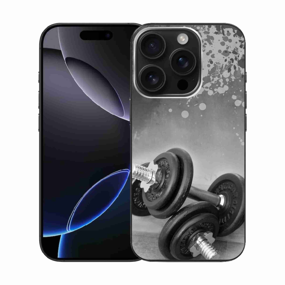 Zselés borítás mmCase iPhone 16 Pro készülékhez - súlyzók 1