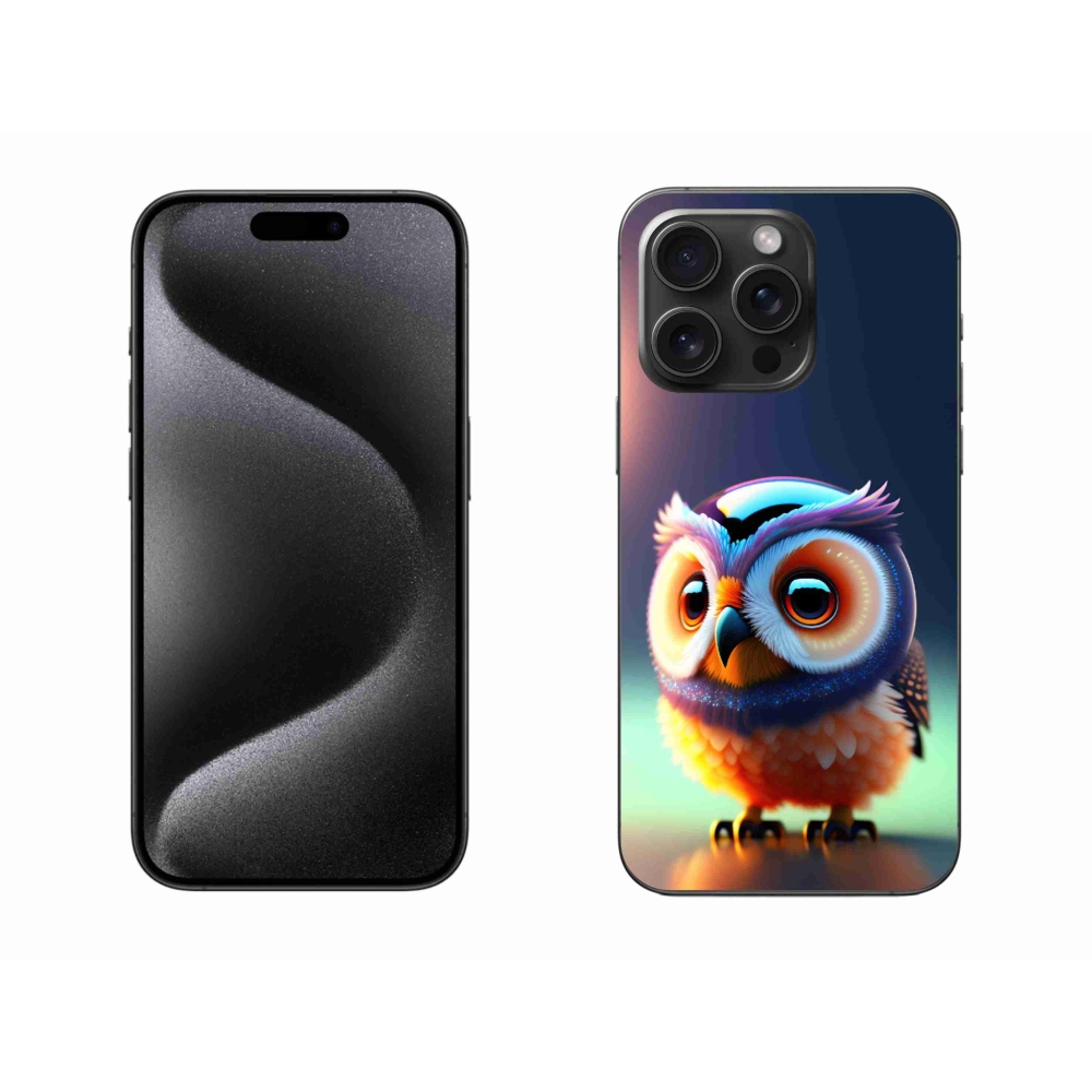 Zselés borítás mmCase iPhone 15 Pro Max készülékhez - bagoly