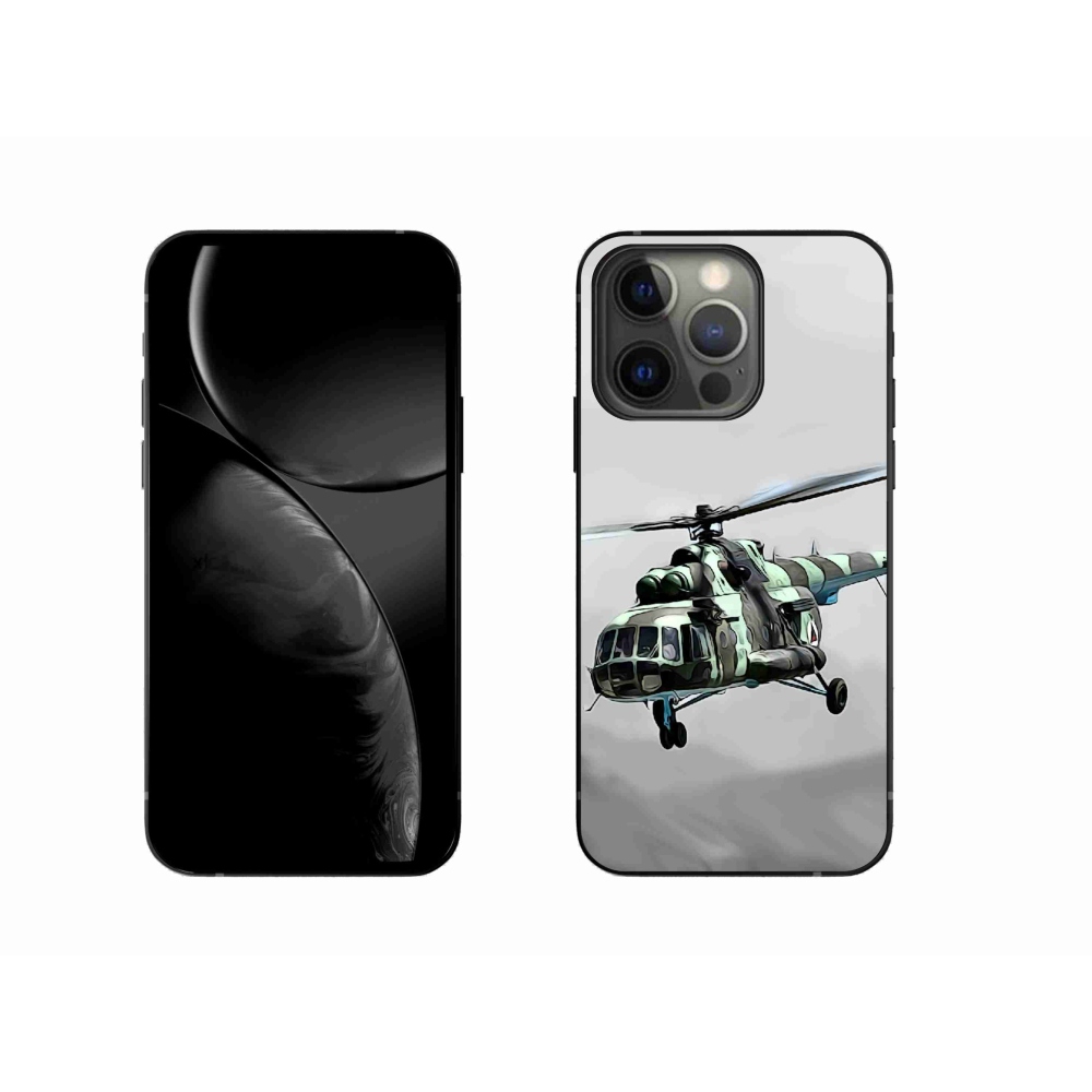 Zselés borítás mmCase iPhone 13 Pro 6.1 - katonai helikopterhez