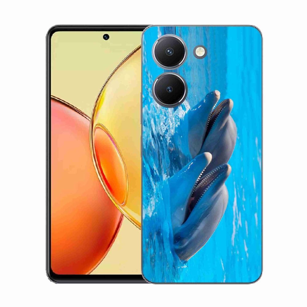 Zselés borítás mmCase a Vivo Y36-hoz - delfinek