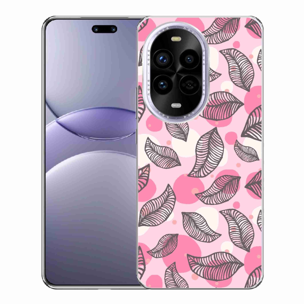Gél borítás mmCase a Huawei Nova 13 Pro 5G számára - rajzfilmes hulló levelek