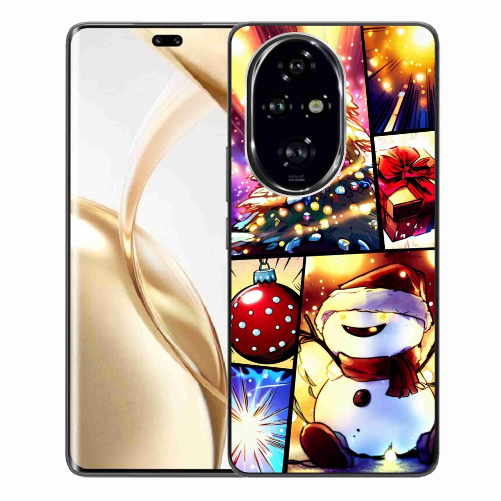 Zselés borító mmCase a Honor 200 Pro 5G készülékhez - karácsonyi motívumok 1