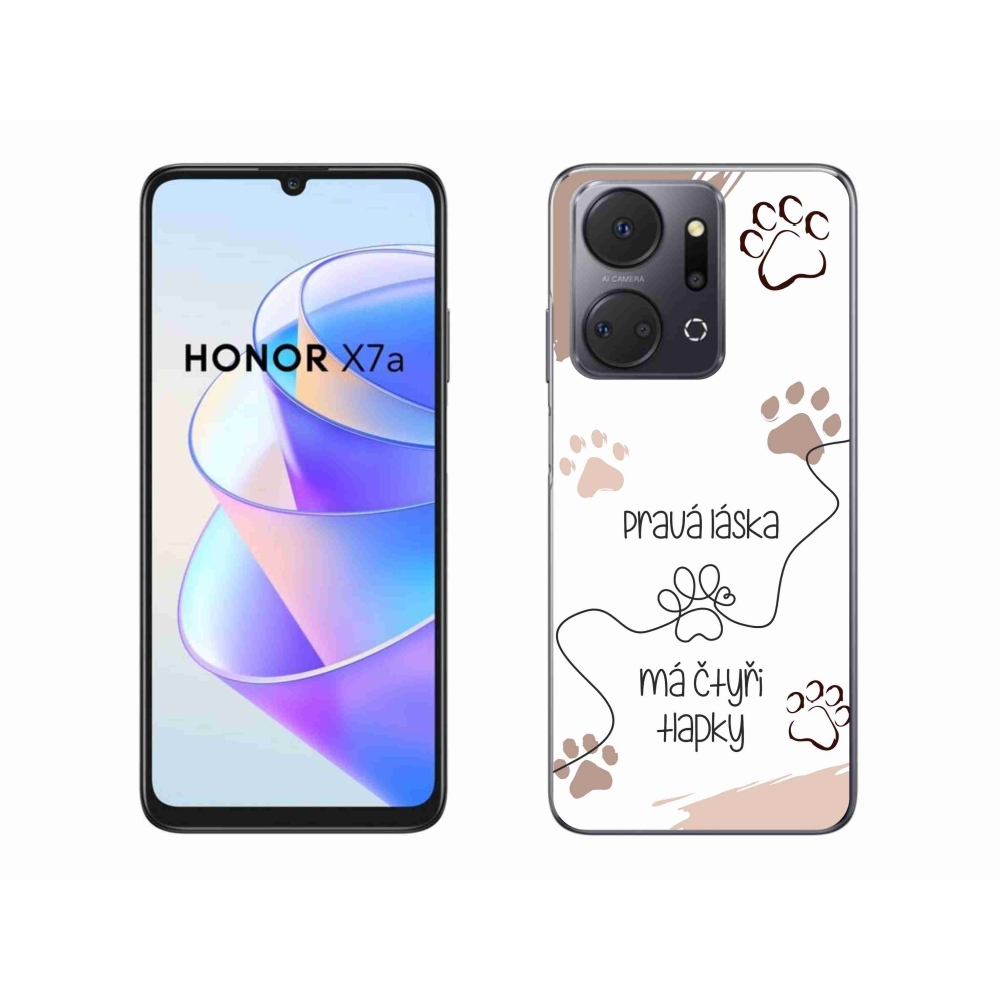 Gél borító mmCase a Honor X7a készülékhez - kutyamotívum 1 fehér háttér