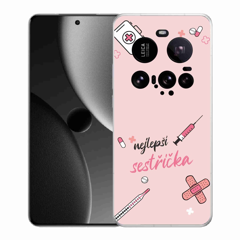 Gél borító mmCase a Xiaomi 15 Ultra - legjobb kishúg rózsaszín háttérrel