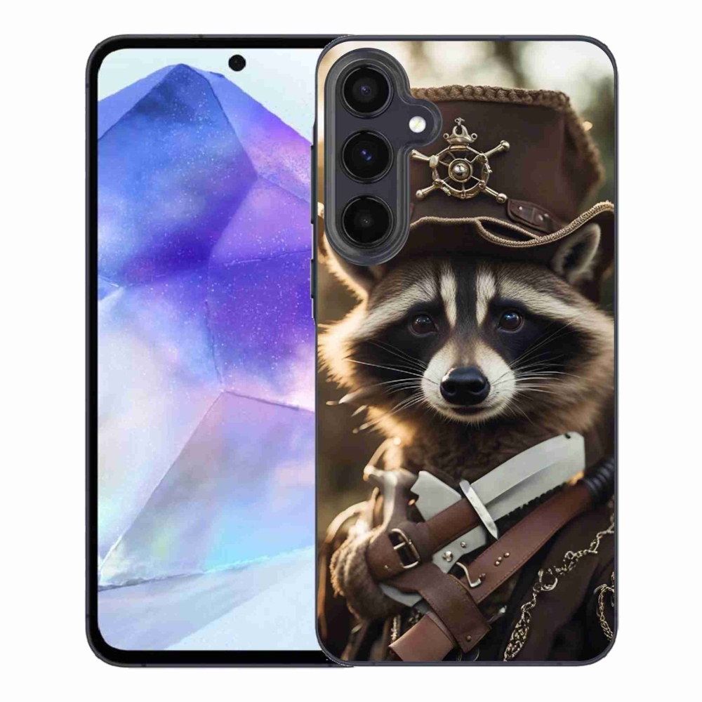 Zselés borítás mmCase Samsung Galaxy A55 5G - mosómedve egyenruhában