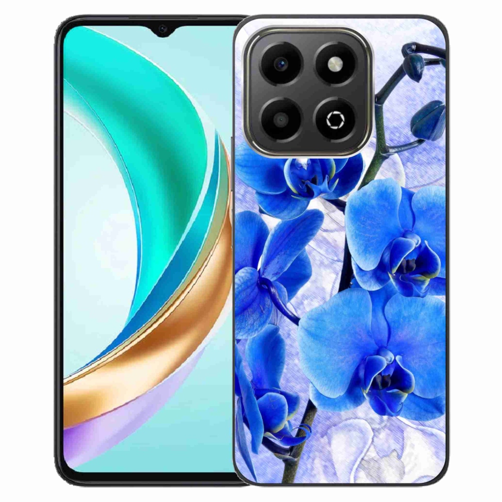 Zselés borítás mmCase a Honor X6b készülékhez - kék virágok