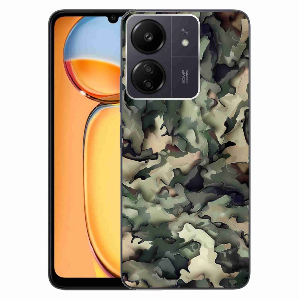 Gél borítás mmCase a Xiaomi Poco C65/Redmi 13C számára - terepszínű minta 9