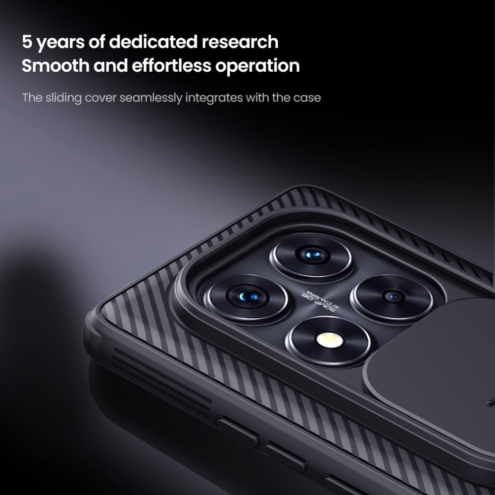 NLK zselés tok kameravédelemmel a Xiaomi Redmi Note 14 Pro 5G/Poco X7 5G számára - fekete színű
