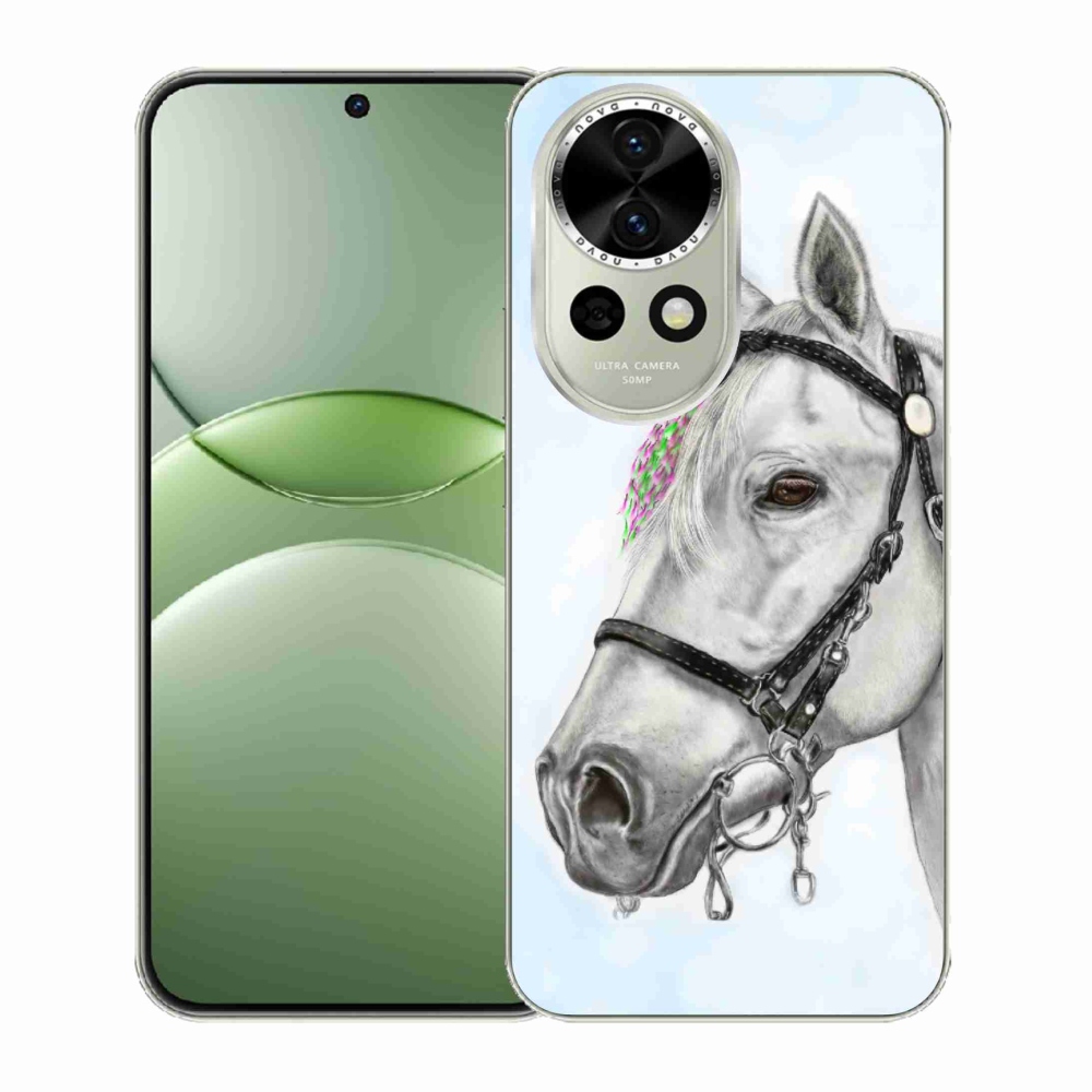Zselés borítás mmCase a Huawei Nova 13 5G készülékhez - fehér ló 1