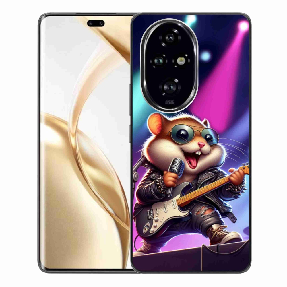 Zselés borítás mmCase a Honor 200 Pro 5G számára - hörcsög hintaló