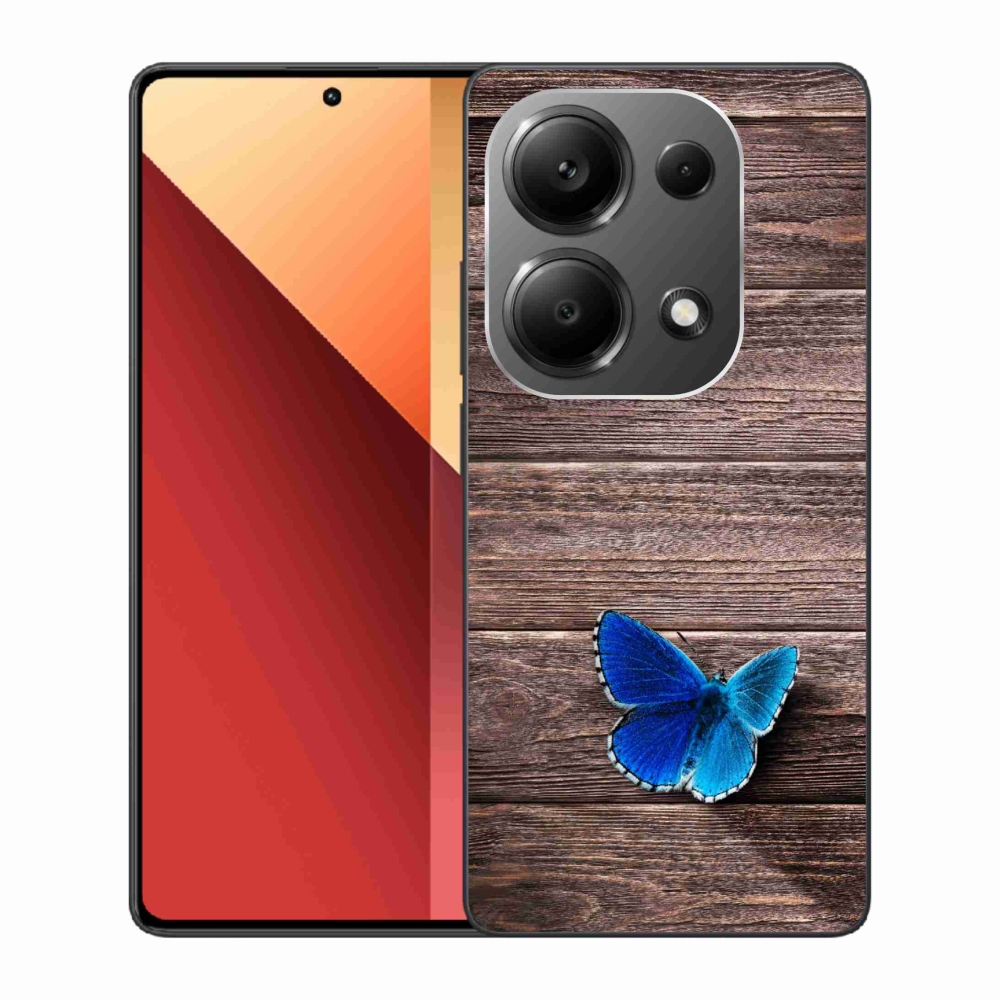 Zselés borítás mmCase a Xiaomi Redmi Note 13 Pro 4G/Poco M6 Pro - kék pillangó 1