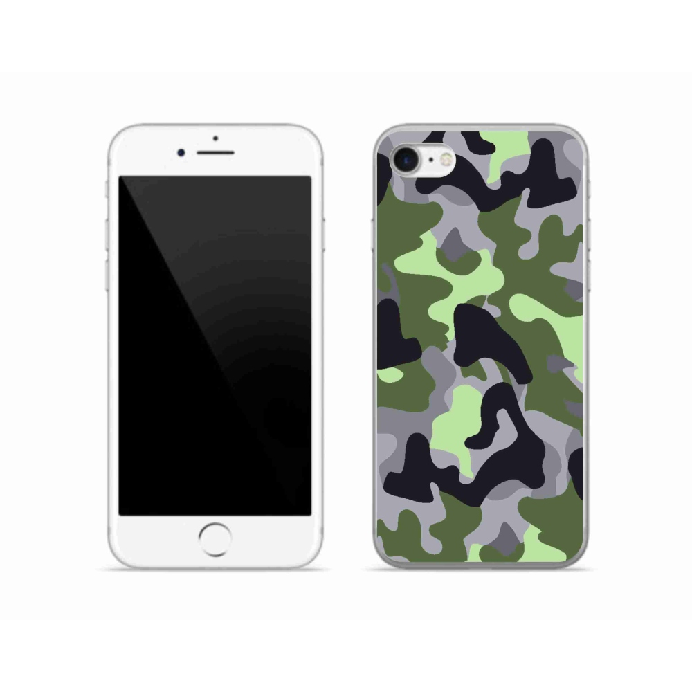 Zselés borítás mmCase iPhone SE (2022) - terepszínű minta 7