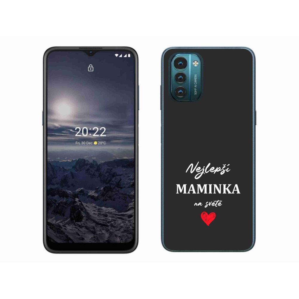 Zselés borítás mmCase a Nokia G11/G21 készülékhez - best mom 1 fekete háttér
