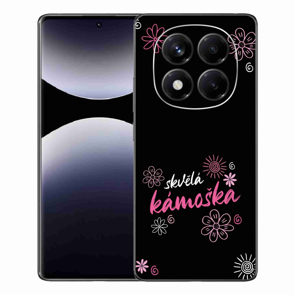 Gél borítás mmCase a Xiaomi Redmi Note 14 Pro számára - nagyszerű haver fekete háttérrel