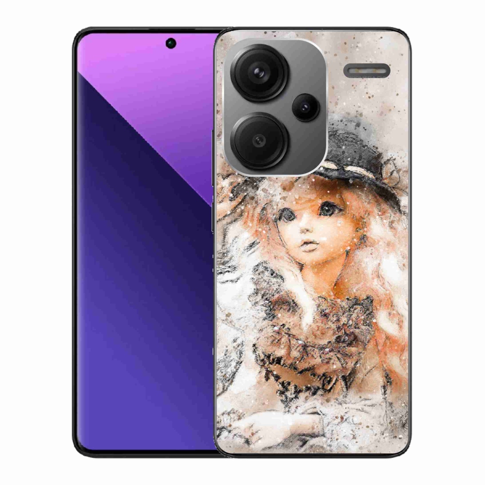 Gél borítás mmCase a Xiaomi Redmi Note 13 Pro+ 5G számára - kalapos lány
