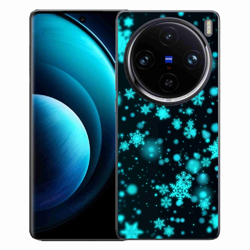 Zselés borítás mmCase a Vivo X100 Pro 5G készülékhez - hópelyhek 1