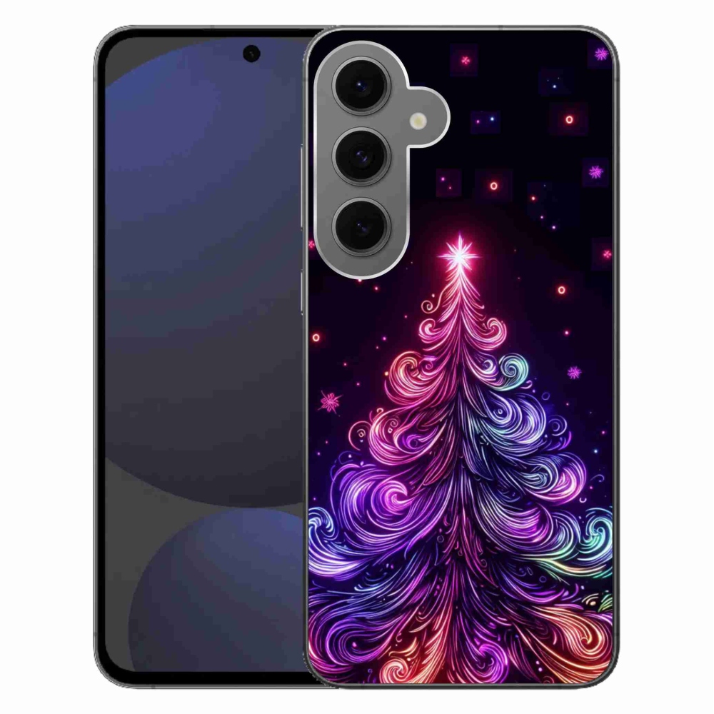 Gél borítás mmCase Samsung Galaxy S24 FE - neon karácsonyfa 1