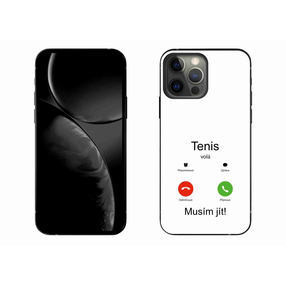 Gél borítás mmCase iPhone 13 Pro Max 6.7 - teniszhívások fehér háttérrel