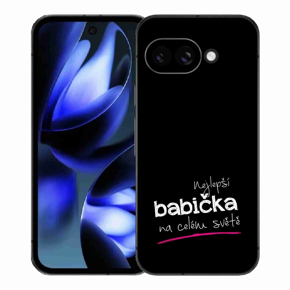 Gél borítás mmCase a Google Pixel 9a - Legjobb nagyi 4 fekete háttérrel