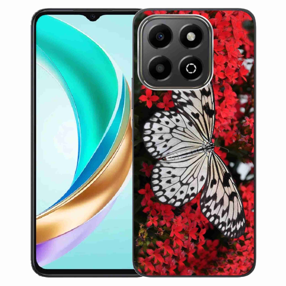 Zselés borítás mmCase a Honor X6b készülékhez - fekete-fehér pillangó 1