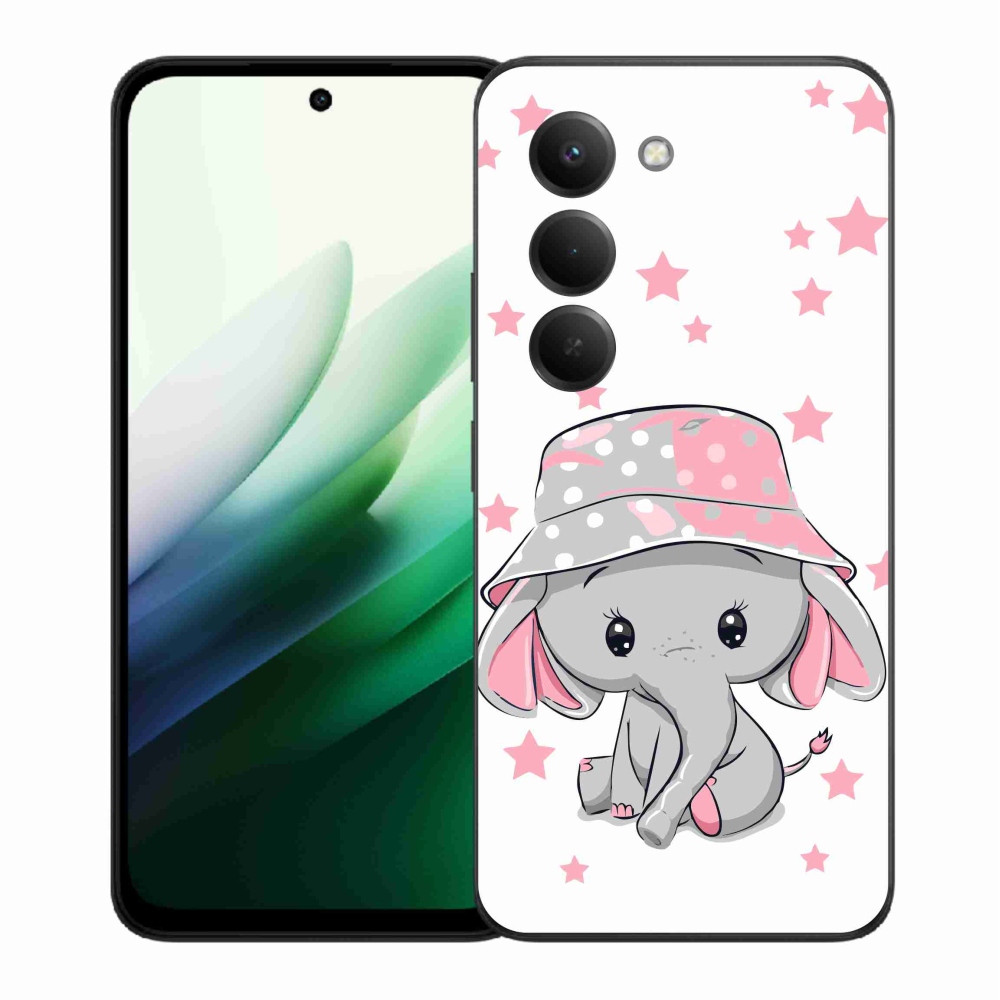 Gél borítás mmCase a Xiaomi Redmi 15 5G-hez - rózsaszín elefánt