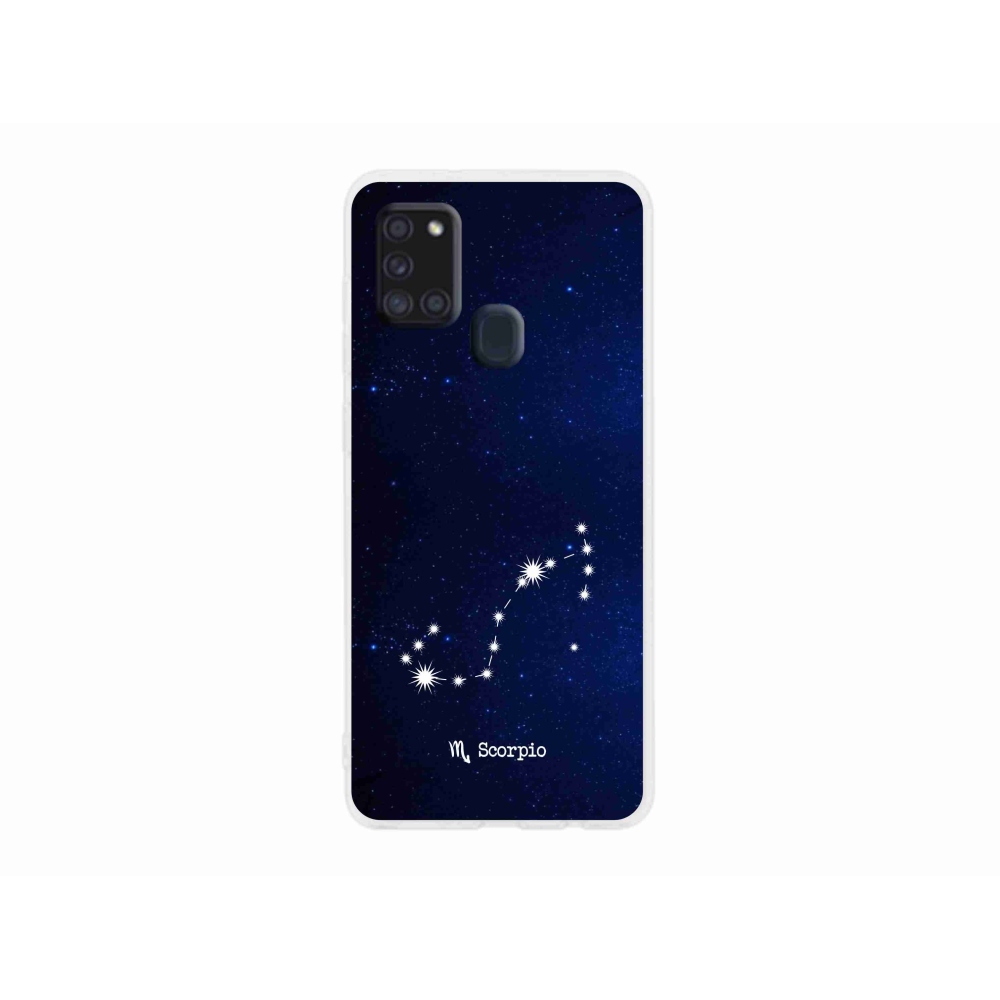 Gél borítás mmCase Samsung Galaxy A21s készülékhez - Skorpió csillagkép