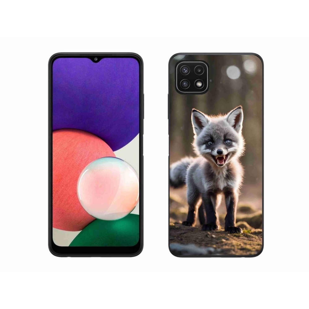 Gél borító mmCase Samsung Galaxy A22 5G - angry fox - Samsung Galaxy A22 5G - angry fox