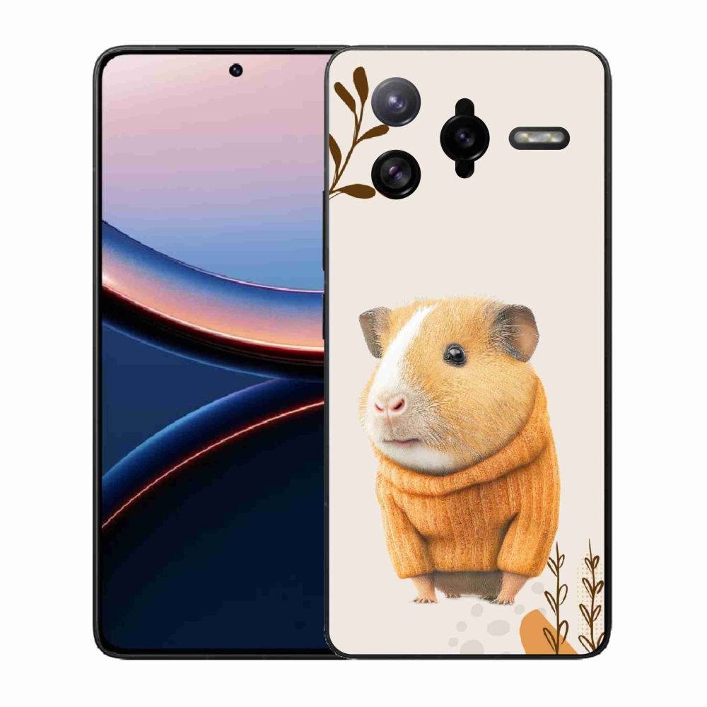 Gél borítás mmCase a Xiaomi Poco F7 Ultra számára - tengerimalac a pulóverben