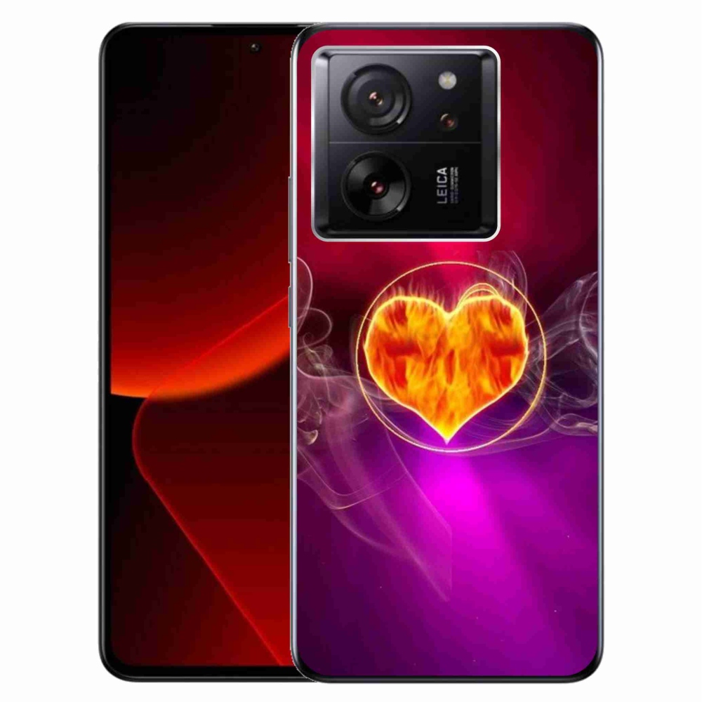 Gél borítás mmCase a Xiaomi 13T/13T Pro számára - tüzes szív