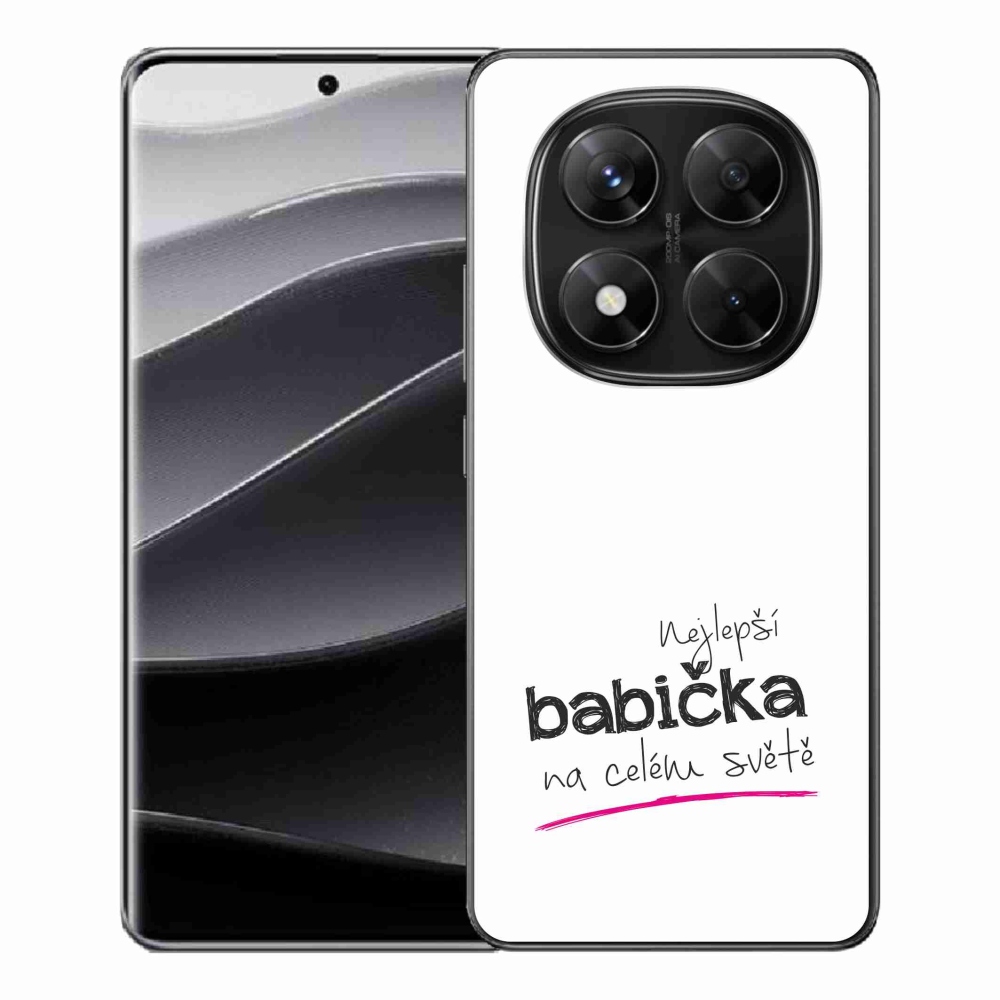 Gél borító mmCase a Xiaomi Redmi Note 14 Pro 5G/Poco X7 5G - legjobb nagyi 4 fehér háttérrel