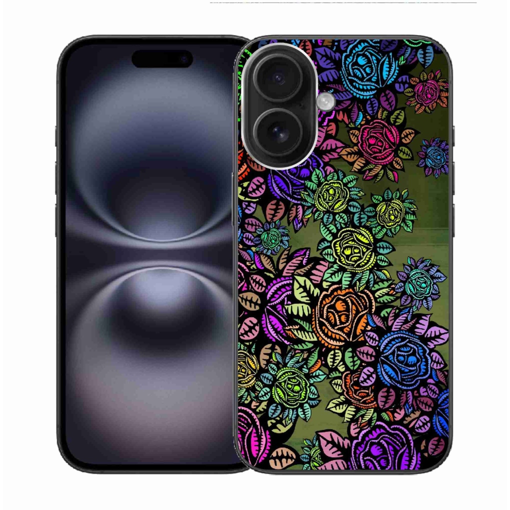 Gél borítás mmCase iPhone 16 - virágok 6